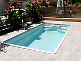 Композитний керамічний басейн європейської якості RIO 4,75 x 2,43 x 1,35 м, фото 3