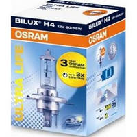Лампа розжарювання, основна фара "H4" 12 В 60/55 Вт Osram Ultra Life (підвищений термін експлуатації)