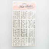 Наклейки для нігтів (маленькі) на великому аркуші