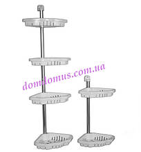 Полиця кутова у ванну "Фіалка" D-09, біла