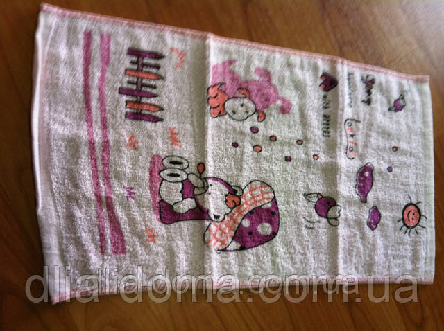 Рушник для рук із дитячим малюнком 25*50 см, фото 1