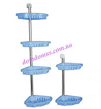 Полиця кутова у ванну "Фіалка" D-09, блакитна