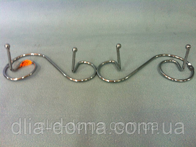 Вішалка спіраль 4 гачки, фото 1