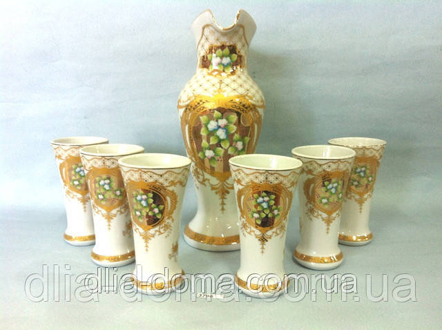 Набір для соку керамічний Білий, фото 1