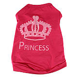 Модний одяг для собак маленьких порід Рожева Принцеса жилетка, фото 2
