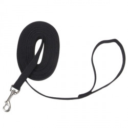 Повідець для собак, Coastal Cotton Web Training Leash котон, чорний, 1 см*3 м