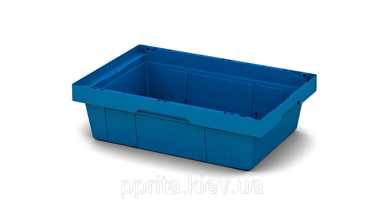Вкладений полімерний контейнер INSTORE KV 6417 з орними кришкою LF 64 (600х400х170 мм)