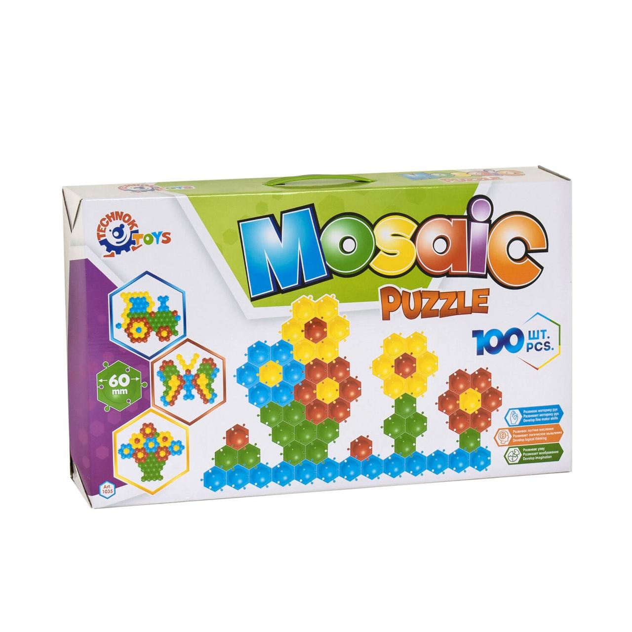 Коробка мозаики Technok Toys 1035: 100 деталей, размер 60 мм