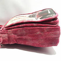 Сумка підліток котон довга регульована ручка колір рожевий, фото 2