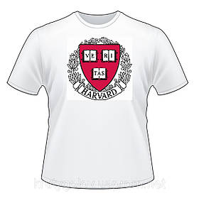 Футболка Harvard University біла