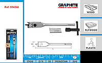 Сверло по дереву регулируемое ø 22-76 мм, длина L-150 мм, GRAPHITE 57H248.