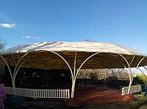 Тент на летнюю конструкцию. Накрытие на летнее кафе.