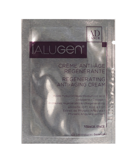 Антивозрастной  крем для лица, шеи и декольте Ialugen Advance anti-age regenerante пробник 