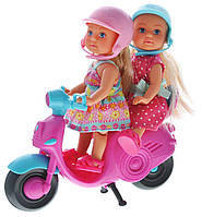Куклы Еви Веселое путешествие на скутере Evi Simba