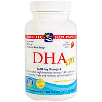 Nordic Naturals, DHA Xtra, Strawberry, 1000 mg, 60 Softgels