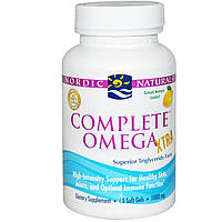 Nordic Naturals, Complete Omega Xtra, со вкусом лимона, 1000 мг, 60 гелевых капсул