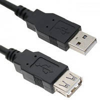 Подовжувач USB (шт. A - гн.А), version 2,0, діам.-4,5 мм, 1,8 м., сірий