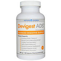 Arthur Andrew Medical, Devigest ADS, Advanced Digestive Support, 400 мг, 180 капсул