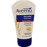 Aveeno, Active Naturals, Skin Relief, крем для рук, без отдушек, 3.5 унции (100 г)