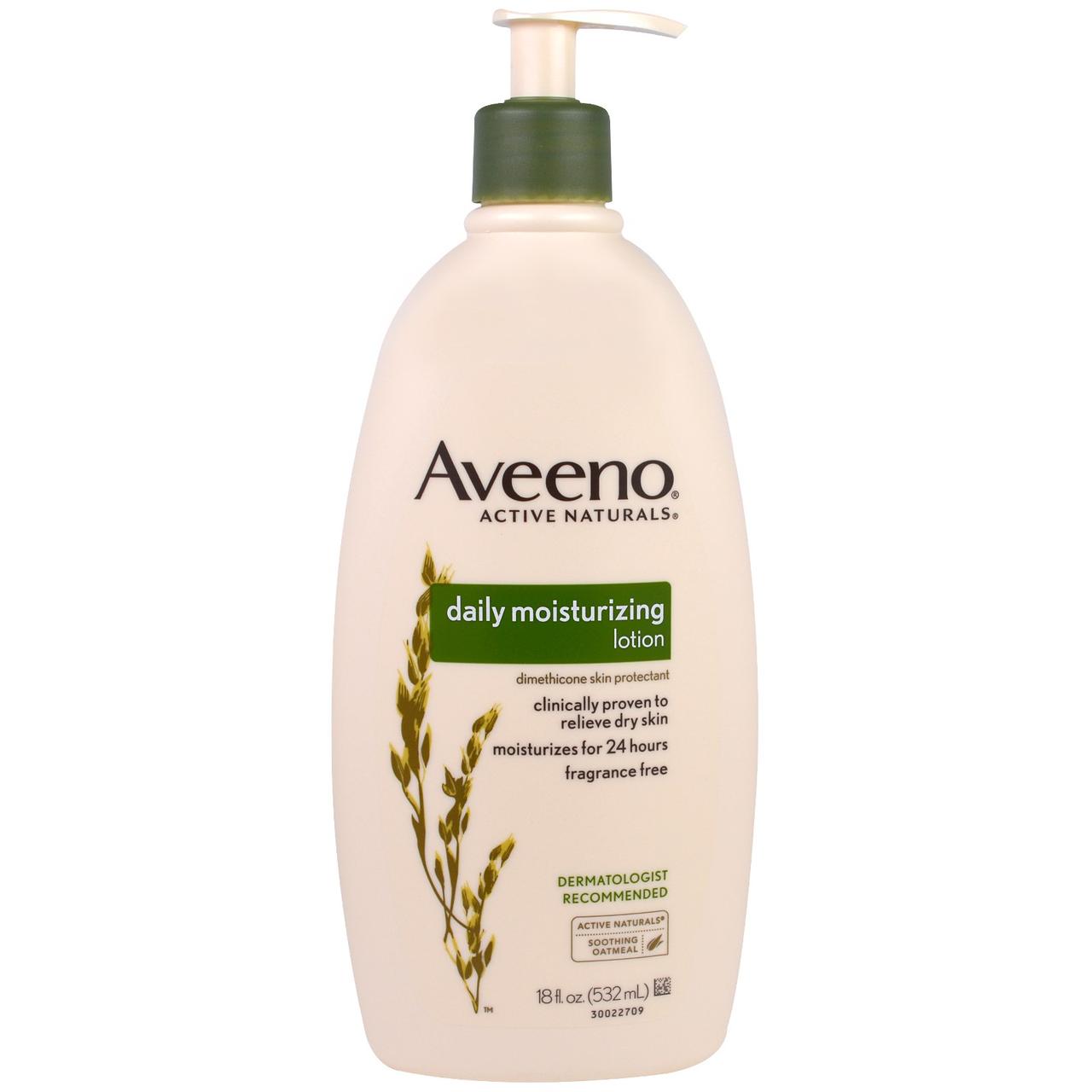 Aveeno, Active Naturals, Зволожуючий лосьйон для щоденного застосування, без ароматизаторів, 18 рідких унцій (532 мл)