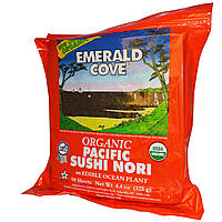 Great Eastern Sun, Органічна тихоокеанська норі для суші Emerald Cove, 50 аркушів, 4,4 унції (125 г)