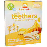 Nurture Inc. (Happy Baby), Органічні прорізувачі, м'які вафлі для прорізування зубів, солодкий картопля