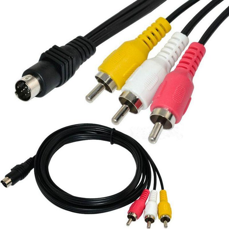 Шнур шт.mini din 9pin-3 шт.RCA, діам.-2,6x7,8 мм, 1,5 м.