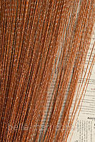 Штори-нитки Дощовик коричневі No10