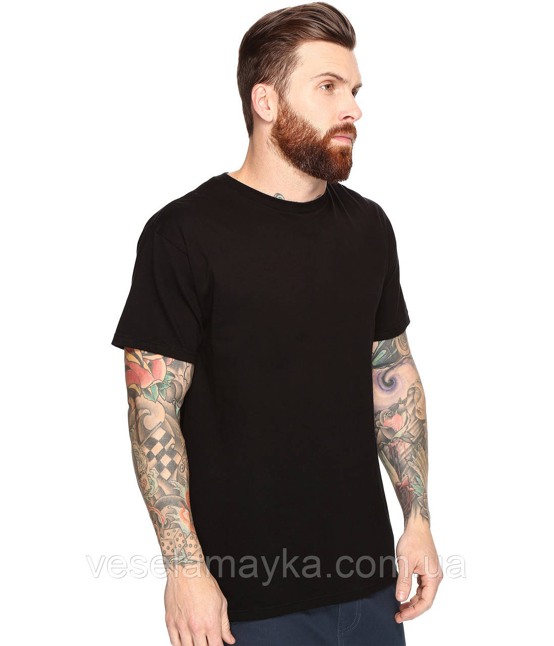 Черная мужская футболка (Комфорт) - фото 3 - id-p37022490