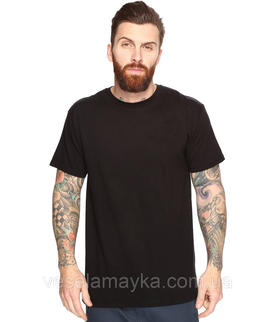 Черная мужская футболка (Комфорт) - фото 1 - id-p37022490