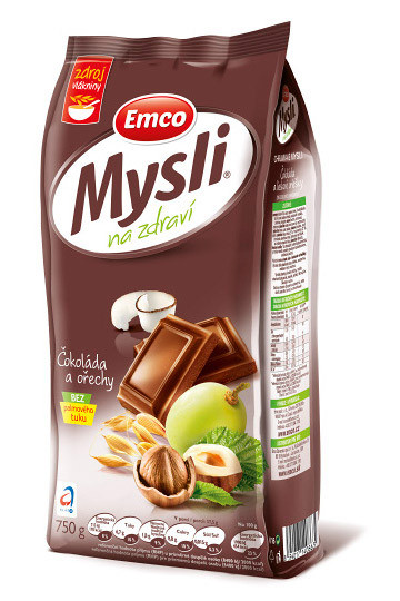 Мюслі Emco з шоколадом і горіхами, 750 грамів, фото 1
