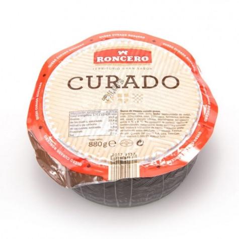 Сир іспанський Roncero Curado з коров'ячого, овечого та козячого молока, 880 г.