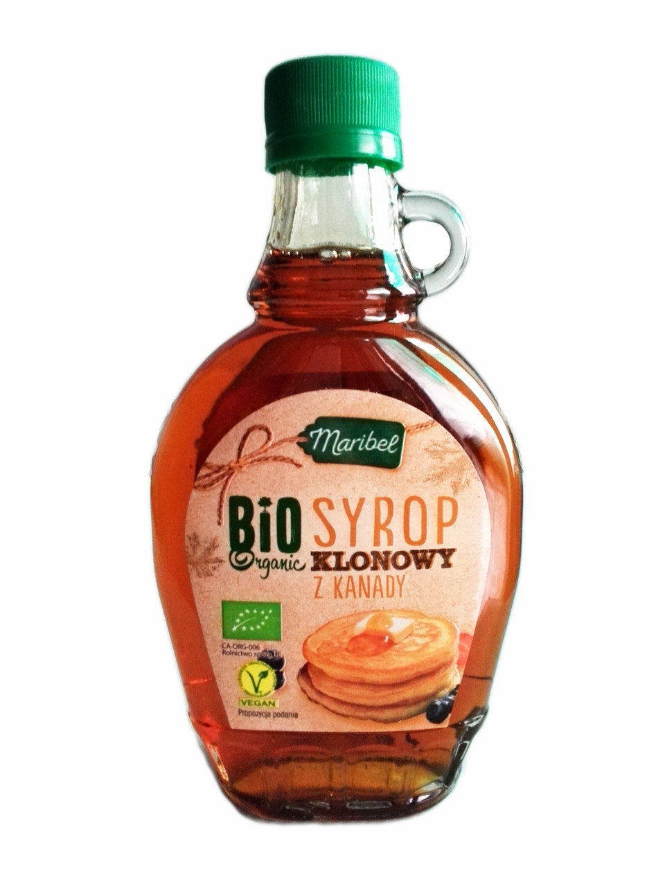 Кленовий сироп Maribel Syrop Klonowy 100% BIO натуральний із Канади, 189 мл, фото 1