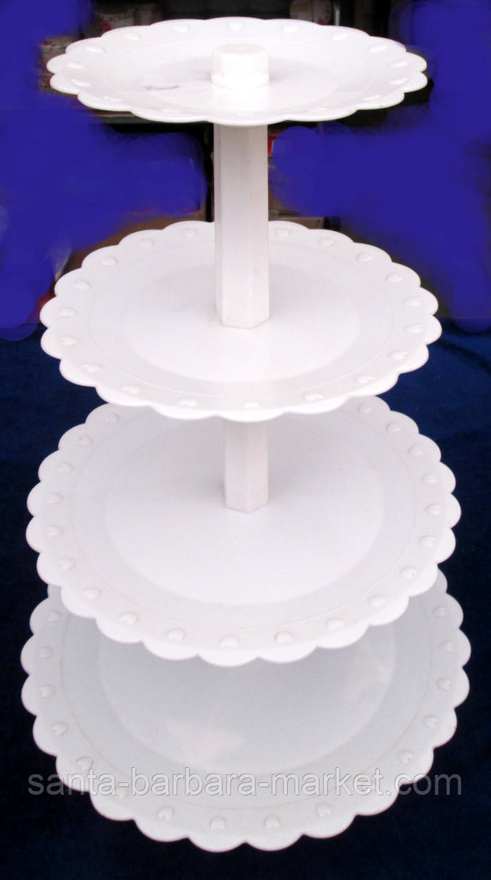 Етажерка "пластик" з 4-х, фото 1