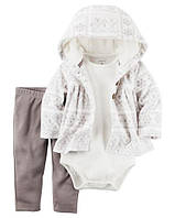 Флісовий набір — трійка для дівчинки Carters, 24 міс!