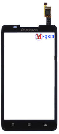 Тачскрин (сенсорний екран) для телефона Lenovo A656/A766 black, фото 2