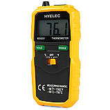 Цифровий термометр HYELEC MS6501 (від -50 °C до +750 °C) з термопарою К-типу і датчиком температури повітря, фото 3