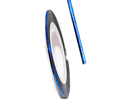 Самоклеюча стрічка для дизайну нігтів BZH-02C-09 (0.8 мм) Колір: Laser Blue