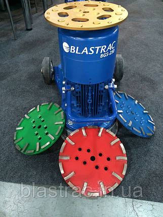 Мозаїчно-шліфувальна машина BGS-250 400/220В Blastrac, фото 2