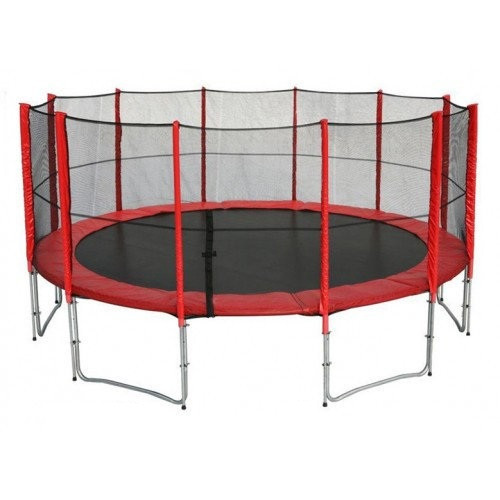 Батут Atleto Mip 435 см з зовнішньої сіткою і сходами (Спортивний батут) R_R_06