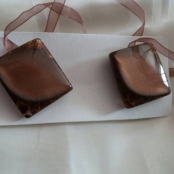 Підхоп-Магнит для тюлі коричневий