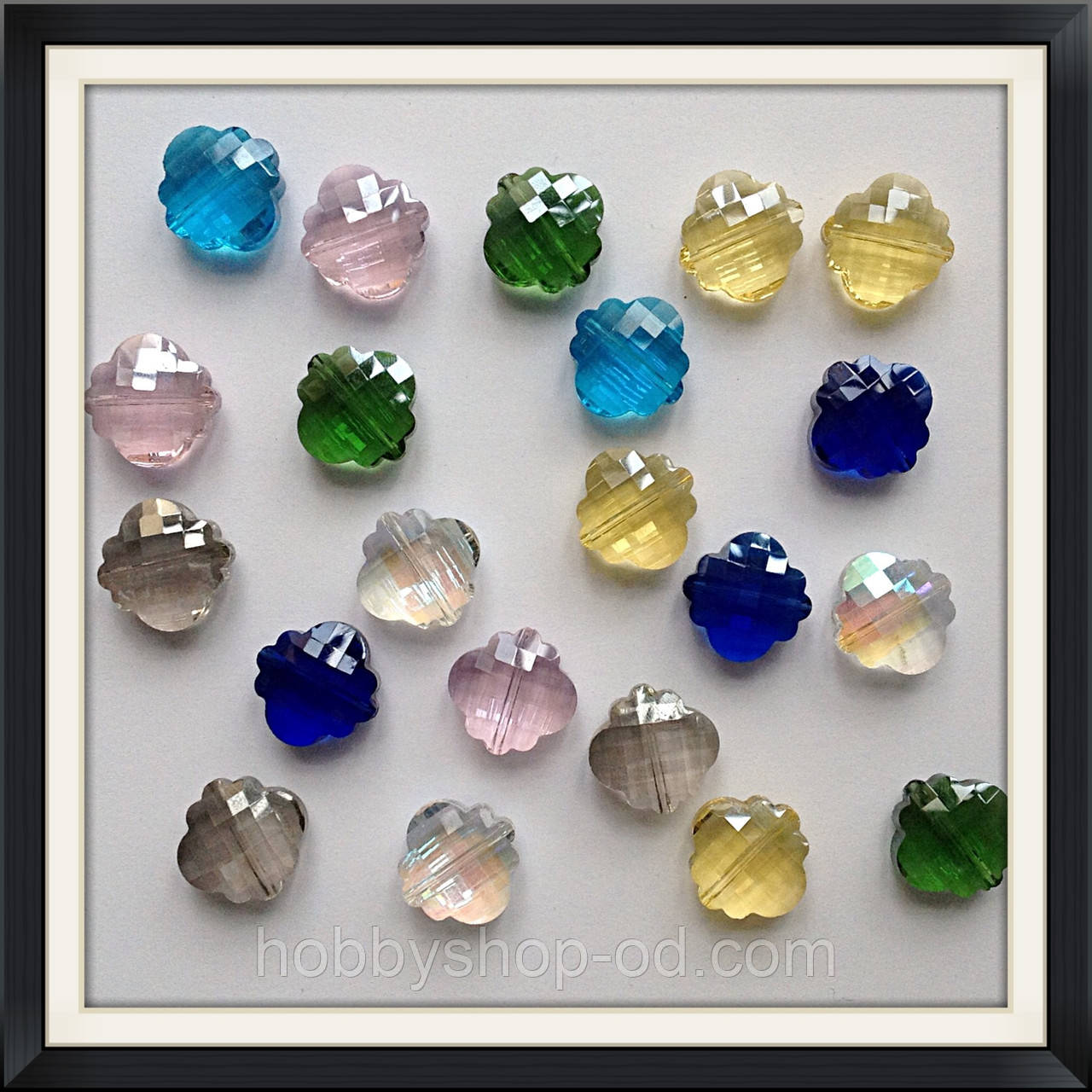 Бусини Ліхтарик з гранкою (18 мм) 20 шт. у нитці, фото 1