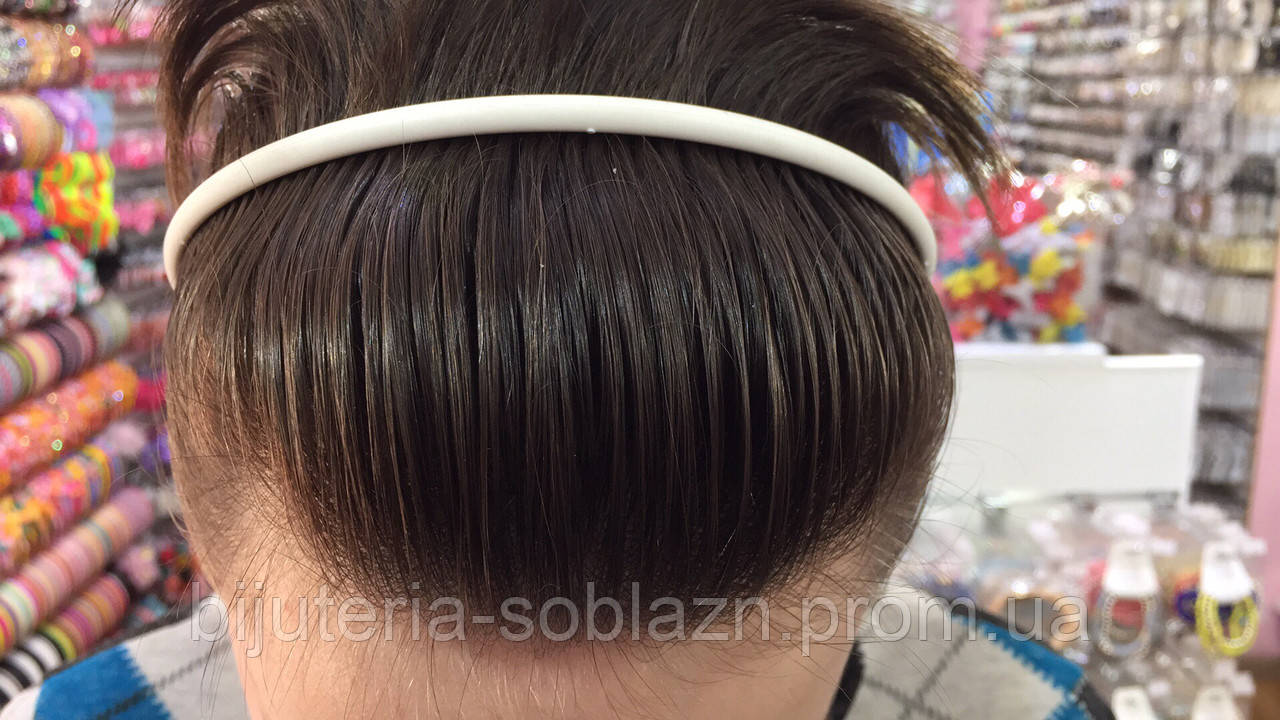 Обруч для волос каучук женский, мужской Черный, Белый, Коричневый длинные зубцы для фиксации волос, унисекс - фото 3 - id-p233744249