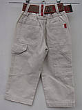 Білі штани для хлопчиків 92,98,104,110,116 зросту, фото 2