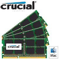Пам'ять Crucial 32GB (4x8GB) 204-pin SODIMM DDR3 PC3-12800 Memory Module Kit for Mac Apple