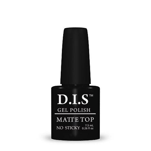 Матове фінішне покриття D. I. S Nails MATTE TOP NO STICKY "VELVET" 7,5 мл