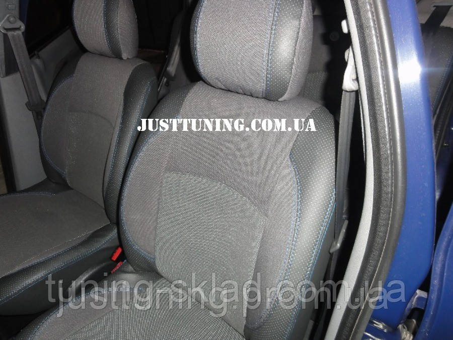 Чохли на сидіння Рено Сімбол (чохли з екошкіри Renault Symbol стиль Premium), фото 1