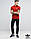 Футболка поло | червона теніска adidas logo, фото 2