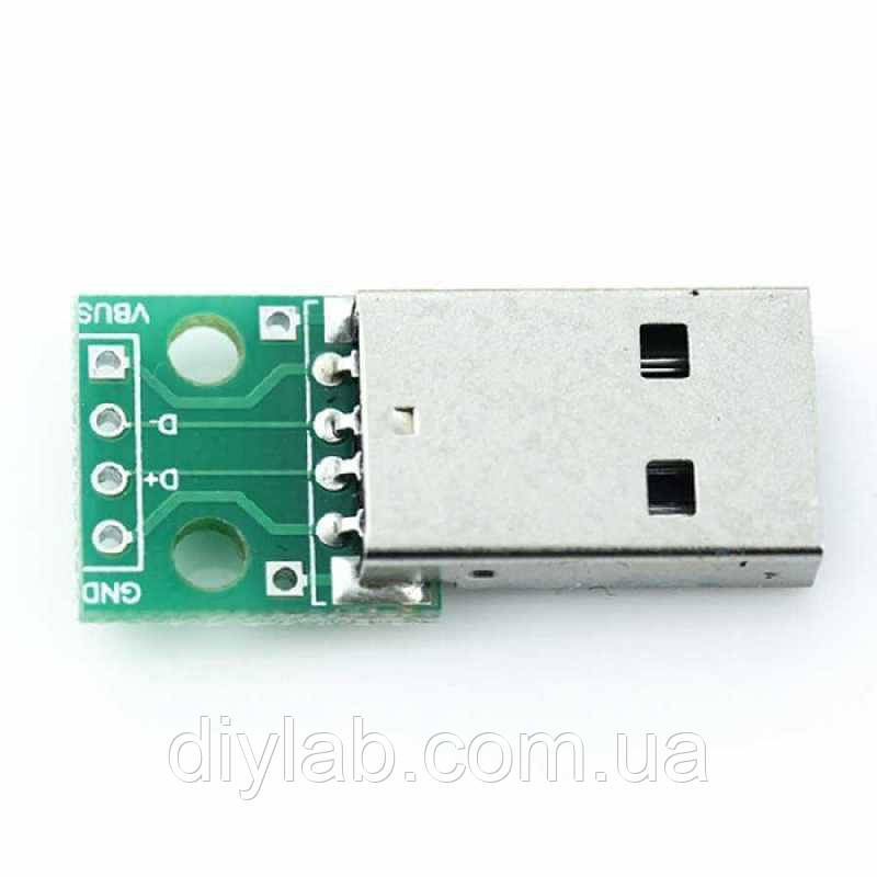 Перехідник адаптер USB type-A (Male) - DIP