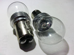 Светодиодная автолампа 1157 - P21/5W - цоколь BAY15d, 9W RED (300Lm) (CREE LED XML T6) двухконтактная